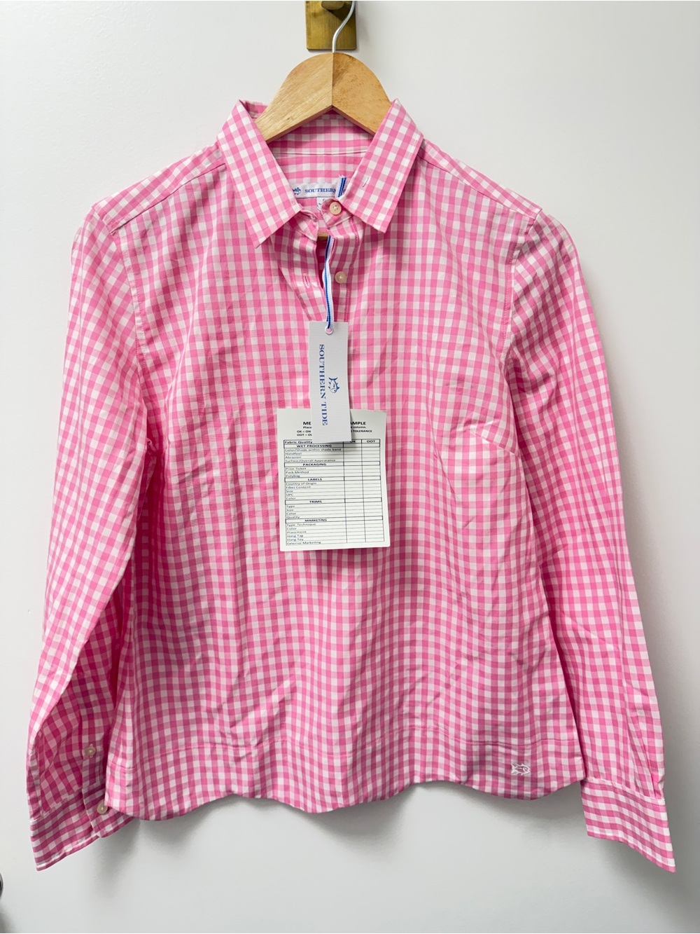 Southern Tide Pink Gingham Button-Down Shirt